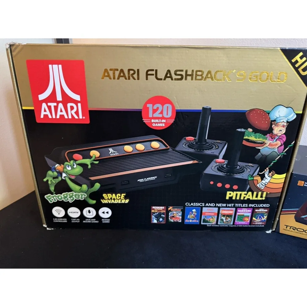 Atari‎ Flashback 9 Gold Console with 120 Built-in Games With 2 Extra Remotes